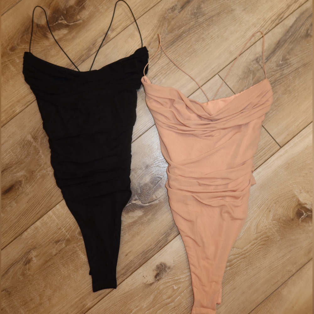 Elegant Black and Tan Women's Tops